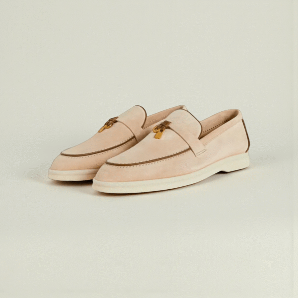 Loro Piana Summer Charms Walk Loafer Suede – Natural Light Camel