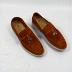 Loro Piana Summer Charms Walk Loafer Suede – Saddle Brown