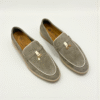 Loro Piana Summer Charms Walk Loafer Suede – Dried Taragon