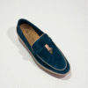 Loro Piana Summer Charms Walk Loafer Suede – Emerald Noire - Image 2