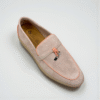 Loro Piana Summer Charms Walk Loafer Suede - Sand Stone and Pink - Image 2