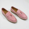 Loro Piana Summer Charms Walk Loafer Suede – Light Pink