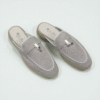 Loro Piana Summer Walk Babouche Loafer – Pearl Grey
