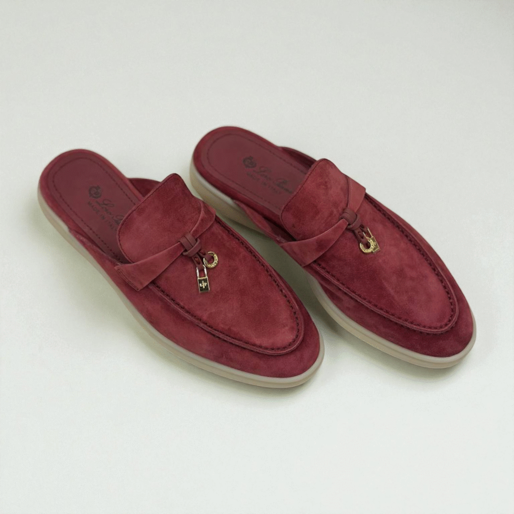 Loro Piana Summer Walk Babouche Loafer – Dried Rose Red