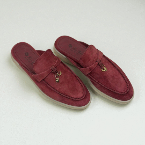 Loro Piana Summer Walk Babouche Loafer – Dried Rose Red