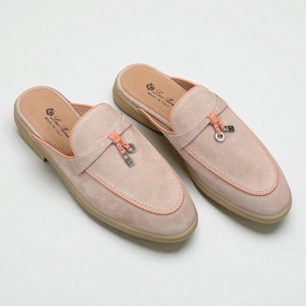 Loro Piana Summer Walk Babouche Loafer - Sand Pink