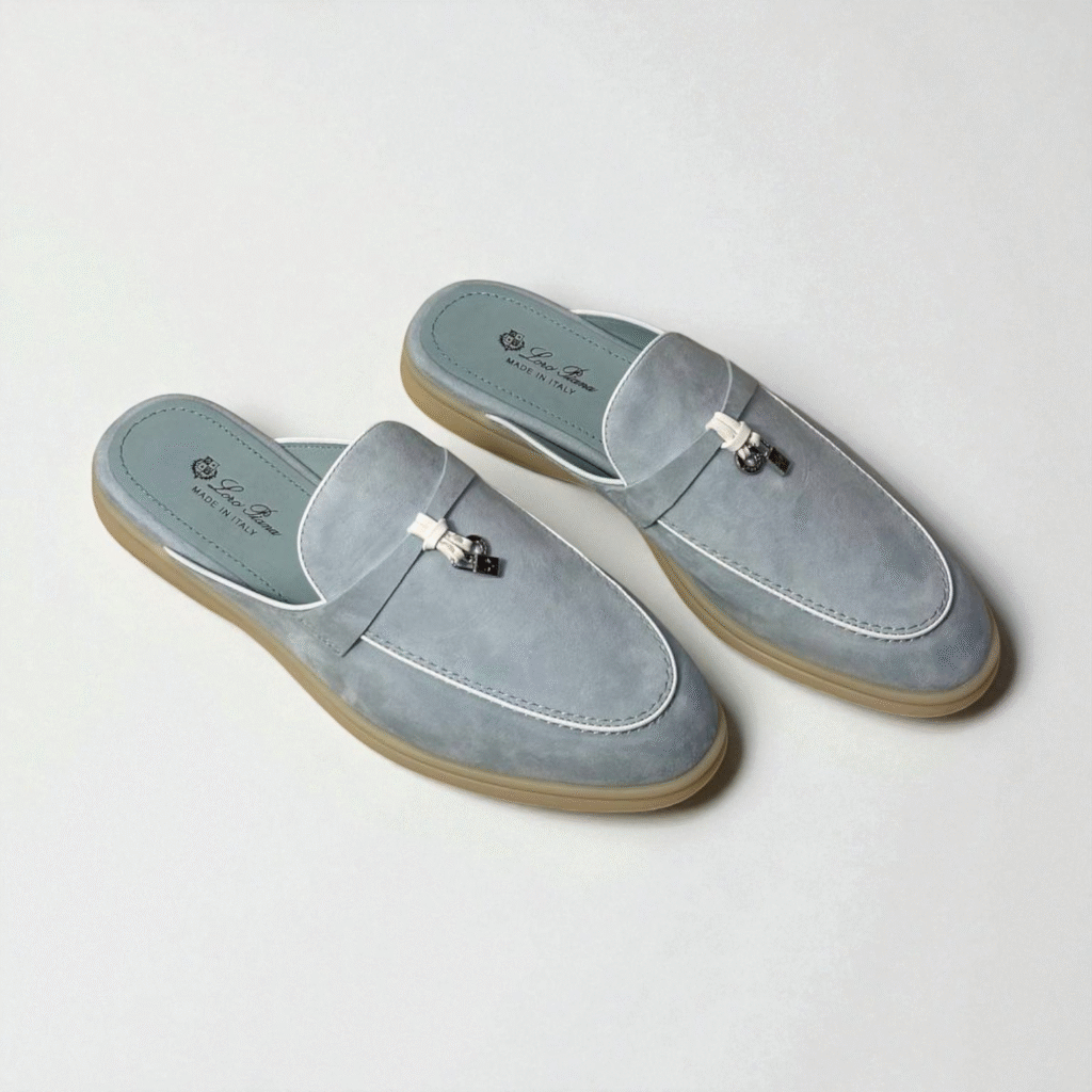 Loro Piana Summer Walk Babouche Loafer – Sapphire Blue