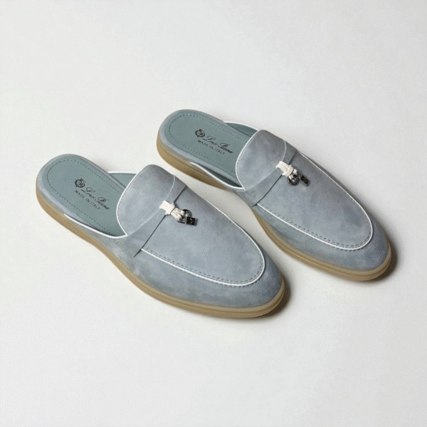 Loro Piana Summer Walk Babouche Loafer – Sapphire Blue