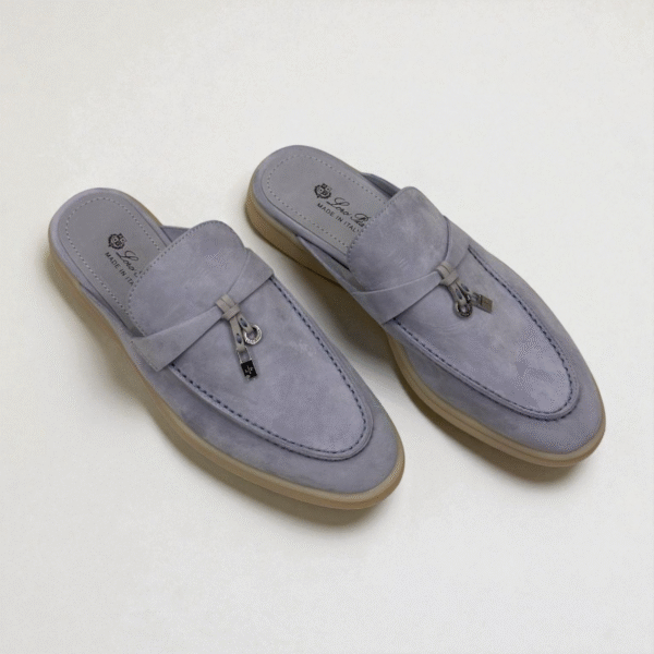 Loro Piana Summer Walk Babouche Loafer – L. Blue