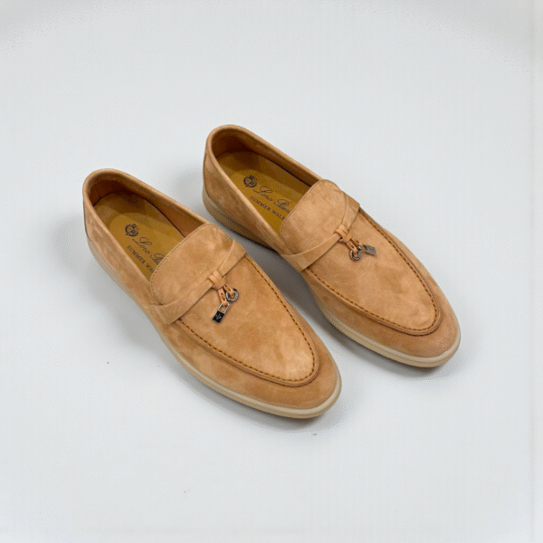 Loro Piana Summer Charms Walk Loafer Suede – Caramel