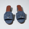 Loro Piana Summer Charms Sandal - Denim - Image 2