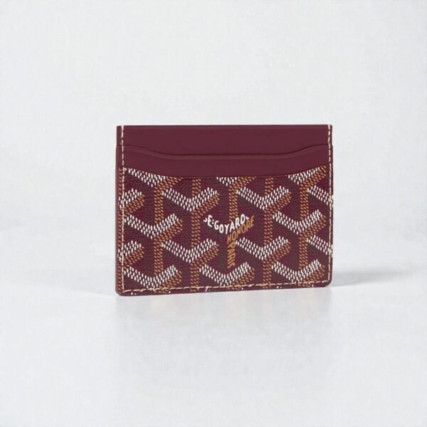 Goyard Saint-Sulpice Card Wallet - Burgundy