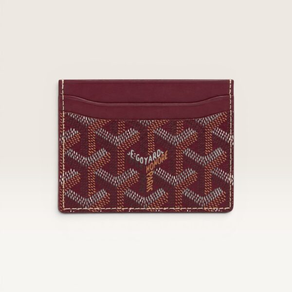 Goyard Saint-Sulpice Card Wallet - Burgundy