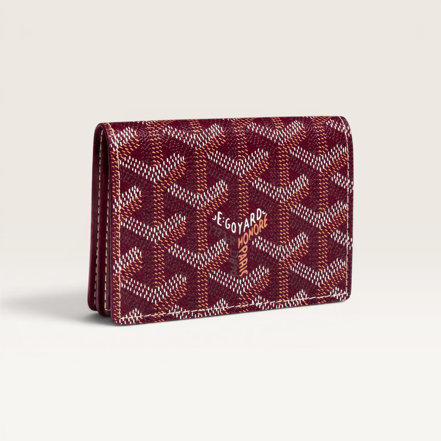 Goyard Malesherbes Card Wallet - Burgundy