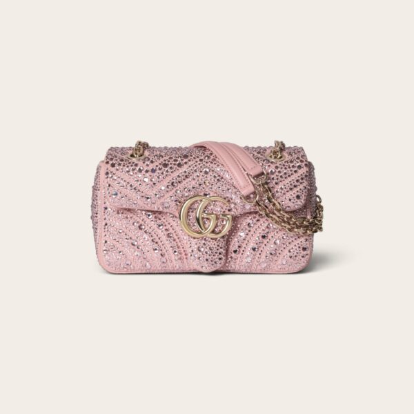 Gucci GG Marmont Crystals Small Shoulder Bag