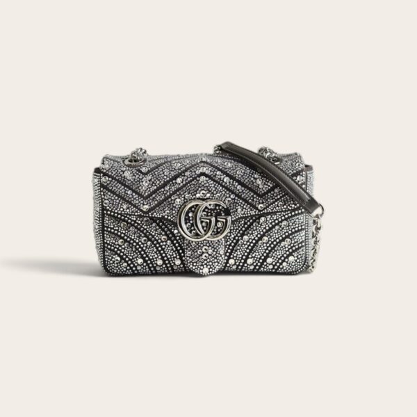 Gucci GG Marmont Crystals Small Shoulder Bag