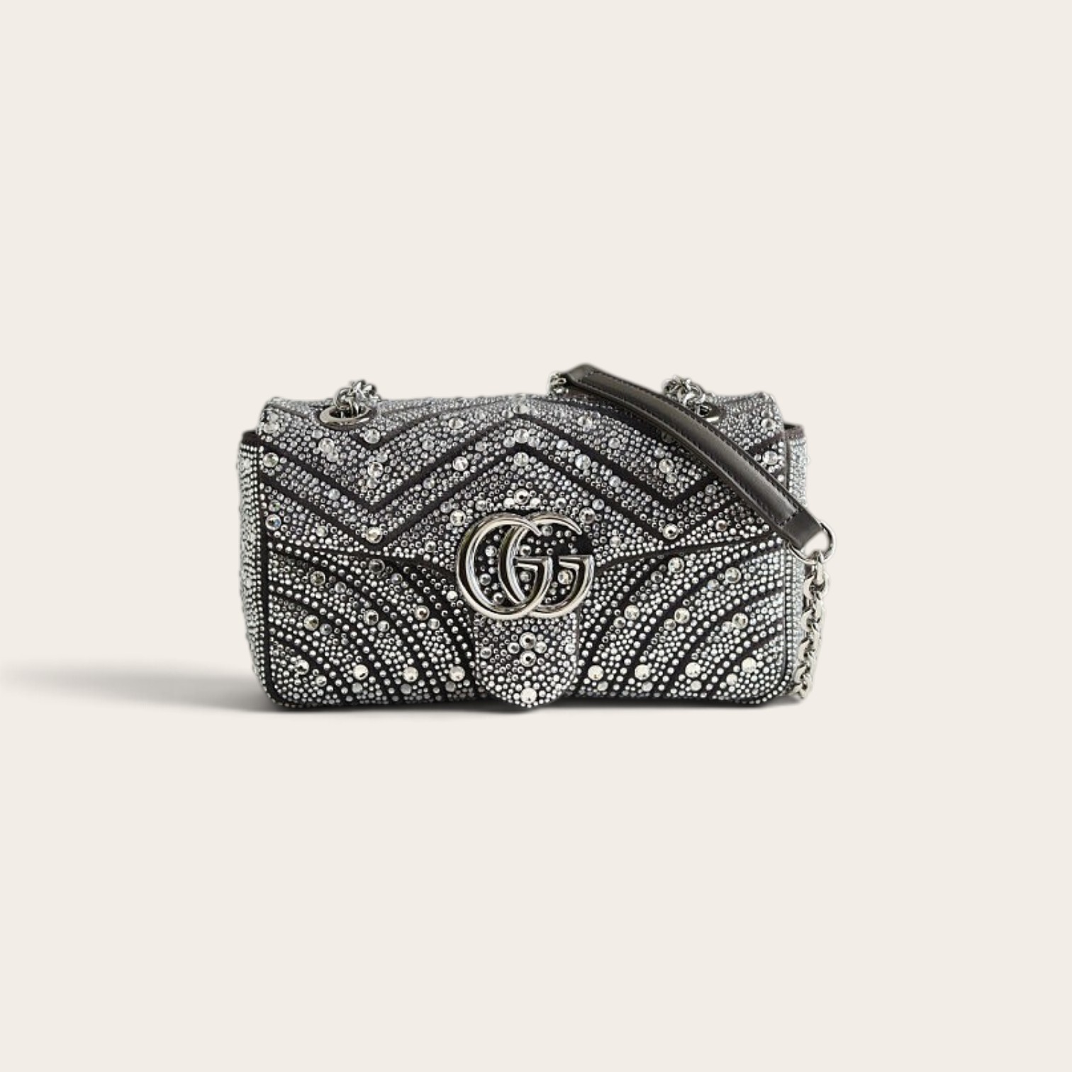 Gucci GG Marmont Crystals Small Shoulder Bag