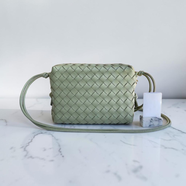 Bottega Veneta Green Small Loop Camera Bag
