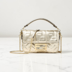 Fendi Baguette Mini Leather Gold