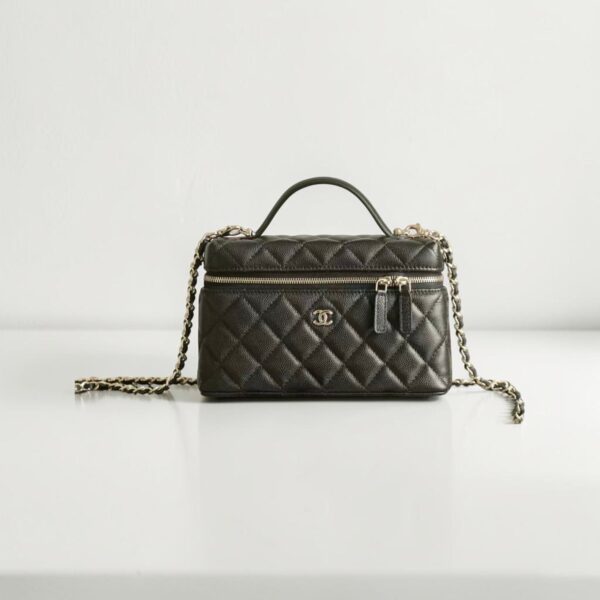 Chanel Top Handle Slim Vanity With Chain