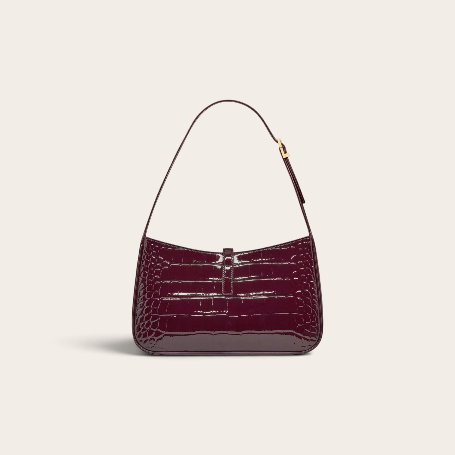 YSL Crocodile-embossed Shiny Leather - Image 4