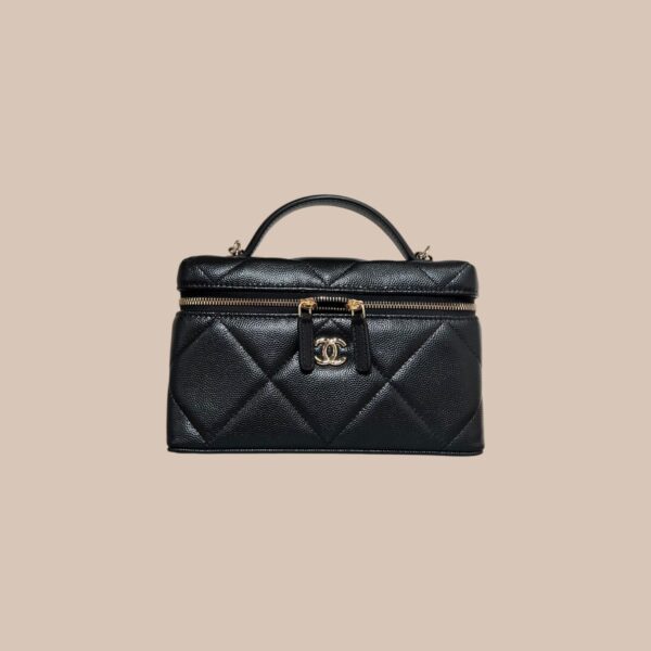 Chanel Caviar Quilted Top Handle Bag