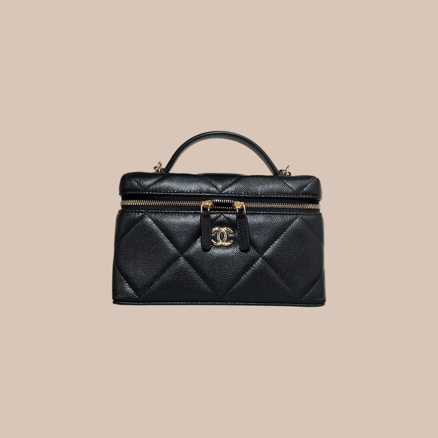 Chanel Caviar Quilted Top Handle Bag