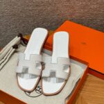 Hermes Oran Soft Sandal - Blanc