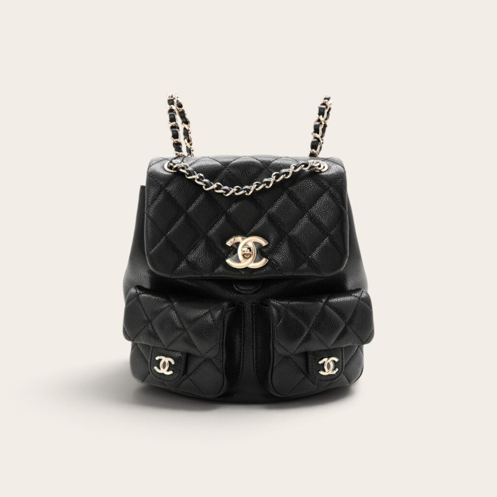 Chanel Duma Pockets Drawstring Backpack