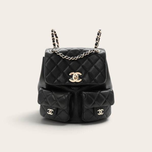 Chanel Duma Pockets Drawstring Backpack