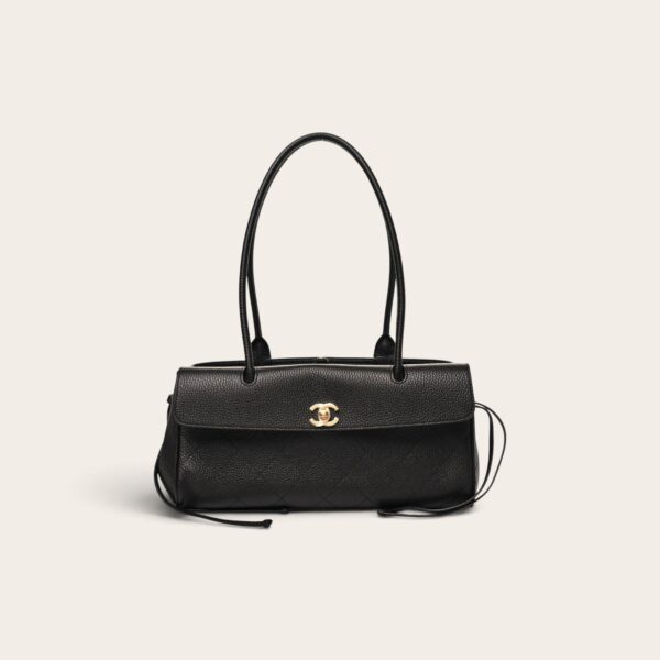 Chanel Calfskin Stitched Burgundy Bag