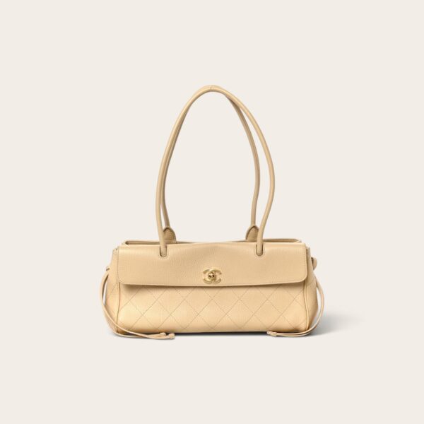 Chanel Calfskin Stitched Burgundy Bag