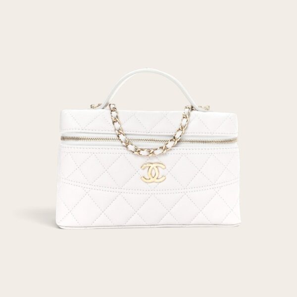 Chanel Caviar Quilted Top Handle Bag