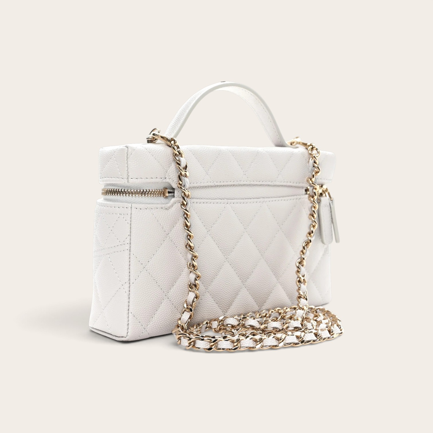 Chanel Caviar Quilted Top Handle Bag - Image 2