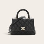 Chanel Caviar Quilted Coco Handle Flap Bag