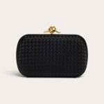 Bottega Veneta Intrecciato Knot Clutch Bag